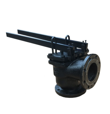 КЛАПАН ПРЕДОХРАНИТЕЛЬНЫЙ ДВУХРЫЧАЖНЫЙ 17Ч5БР/17Ч19БР DN 80-150; PN 1,6 МПа